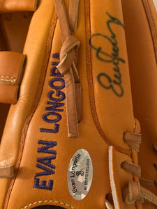 Evan Langoria Game Issued Autographed Baseball Glove