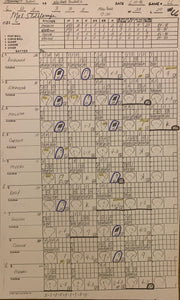 Mel Stottlemyre Autographed Pitching Sheets
