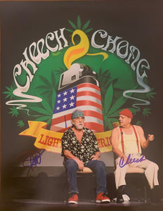 Cheech and Chong Autographed 11" x 14" Photo