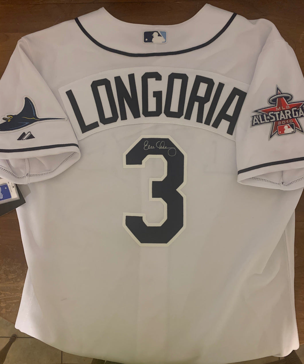 Evan Longoria Autographed Authentic 2010 Rays All-Star Jersey