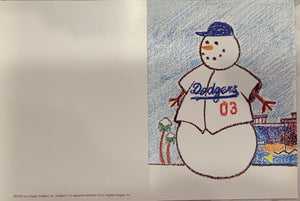 Tommy Lasorda Signed Dodgers Christmas Card