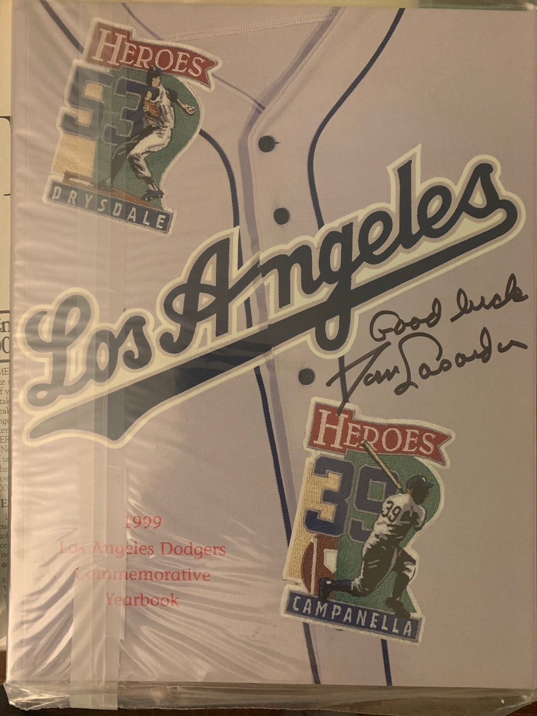 Tommy Lasorda Signed Yearbook